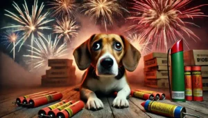 New Year's Eve with dog