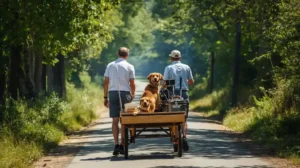 Father's Day tour with dog