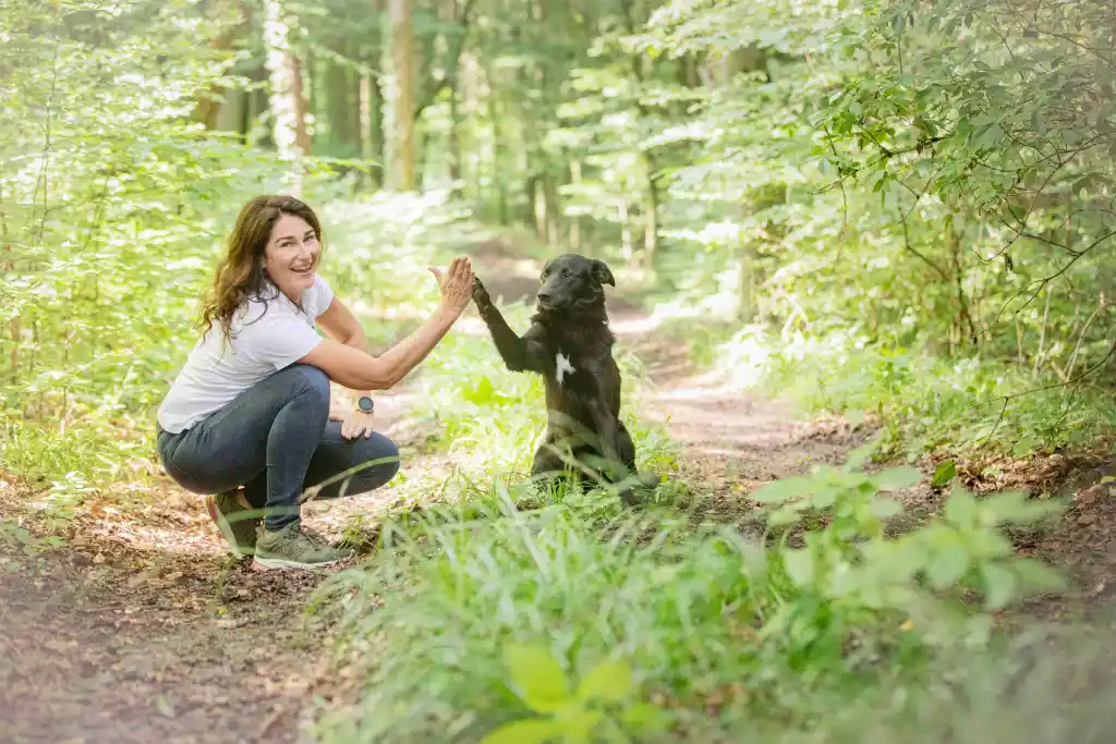 Daniela Vadehra mit Hund