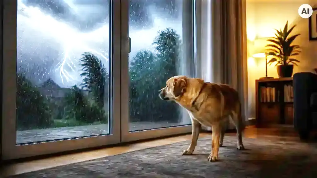 Thunderstorm – my dog ​​is scared