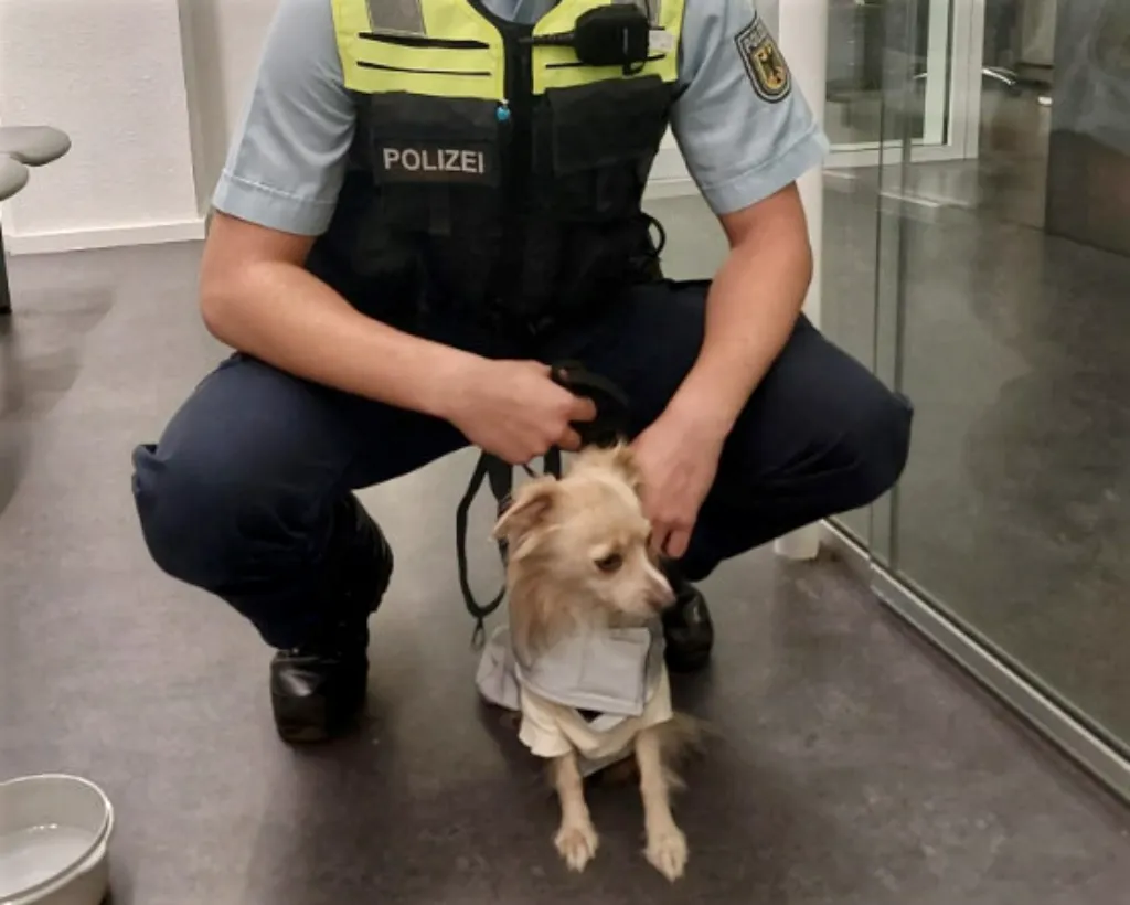 Vierbeiner in der Wache der Bremer Bundespolizei