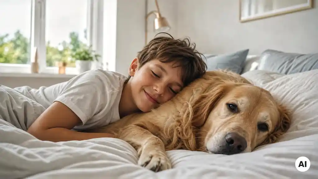 Can the dog sleep in the bed?